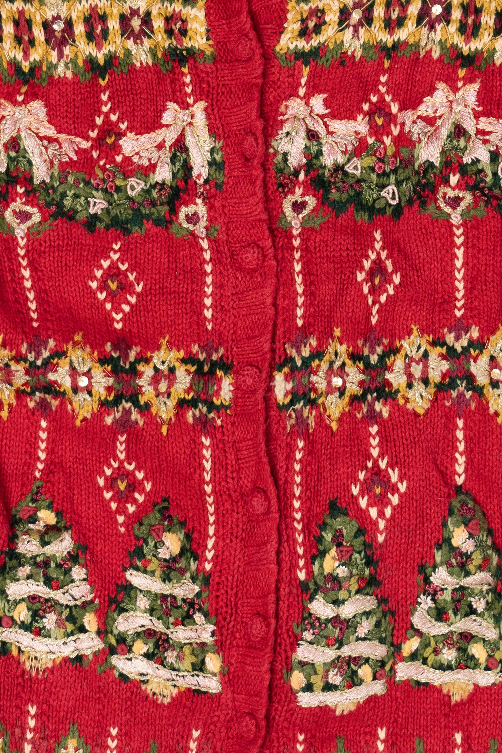 Vintage Casual Corner Ugly Christmas Sweater (1990s)