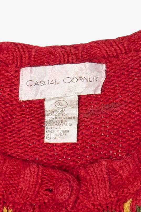 Vintage Casual Corner Ugly Christmas Sweater (1990s)