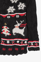 Vintage Erika Hand Knit Ugly Christmas Sweater (1990s)