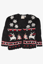 Vintage Erika Hand Knit Ugly Christmas Sweater (1990s)