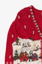 Vintage All Points Ugly Christmas Cardigan (1990s)