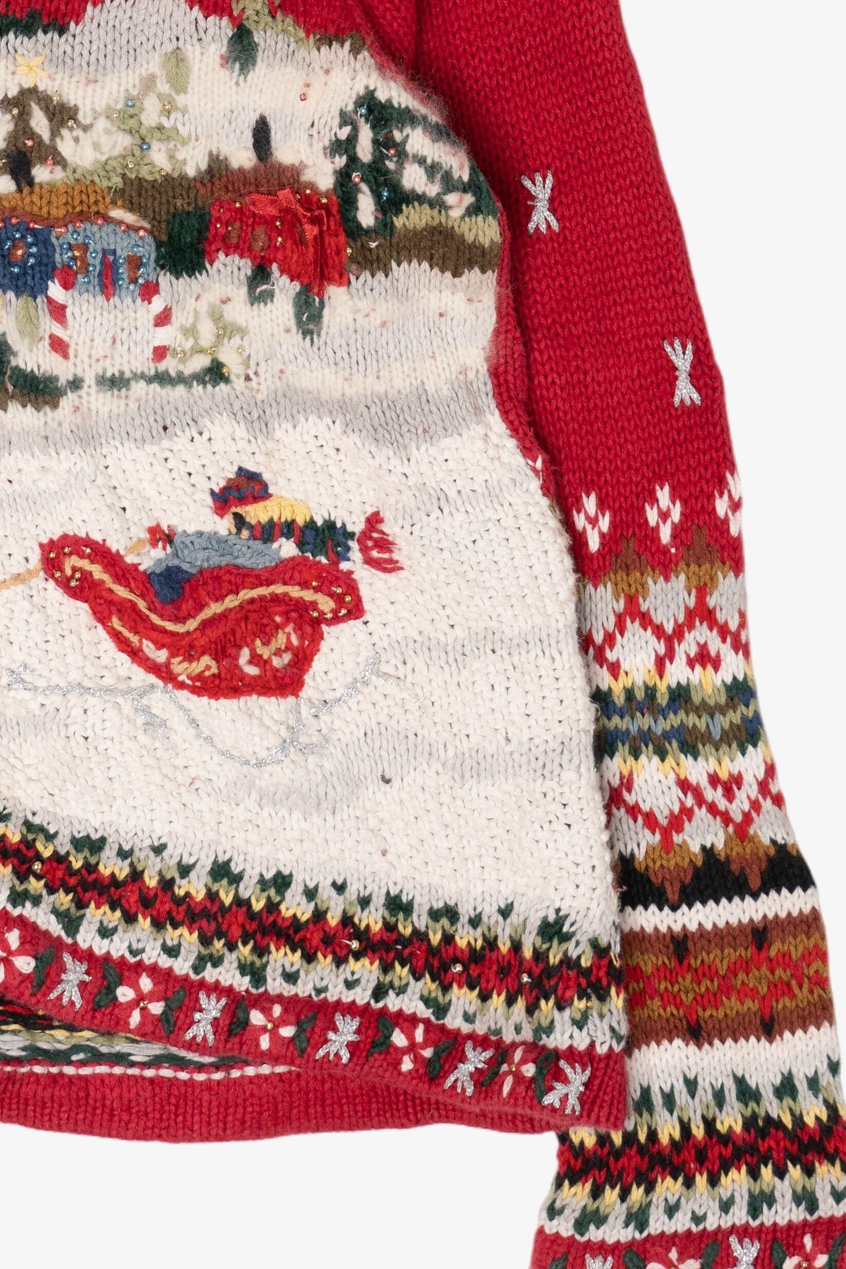 Vintage All Points Ugly Christmas Cardigan (1990s)