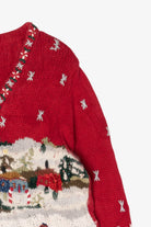Vintage All Points Ugly Christmas Cardigan (1990s)
