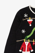 Vintage Y2k Lightweight Clothesline Ugly Christmas Sweater (2000s)