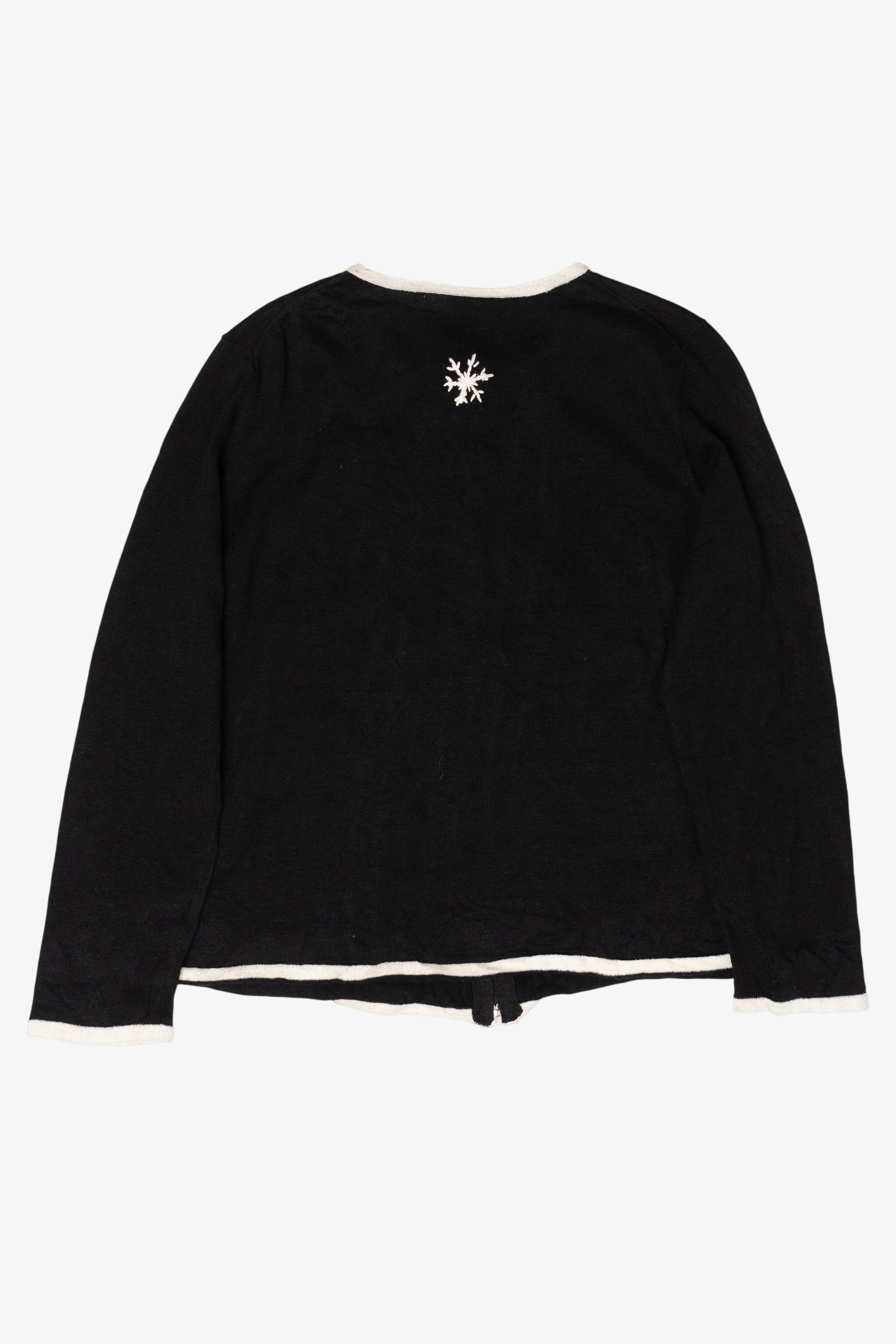 Vintage Y2k Lightweight Clothesline Ugly Christmas Sweater (2000s)