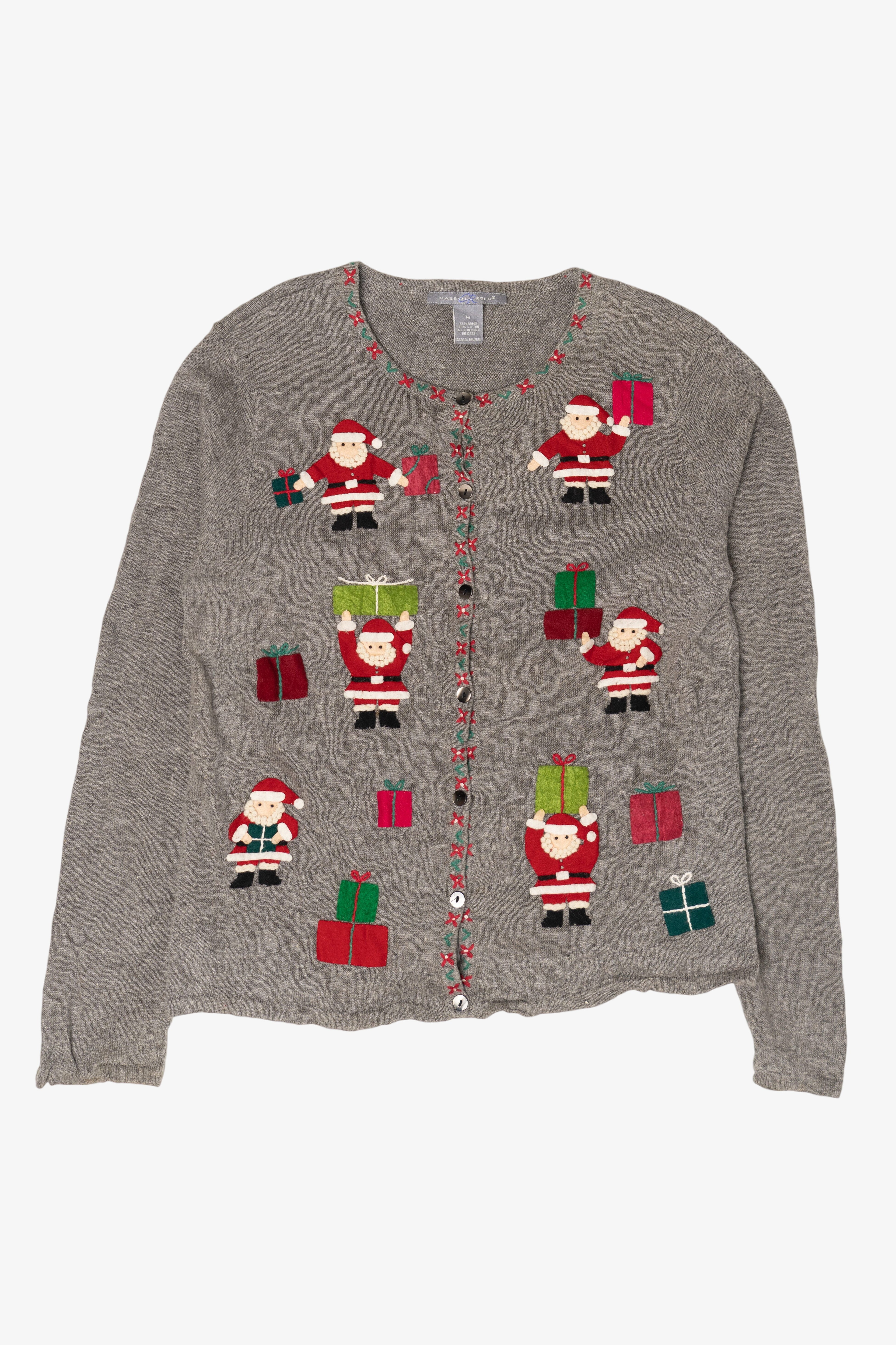 Vintage Y2k Lightweight Carroll Reed Ugly Christmas Sweater (2000s)