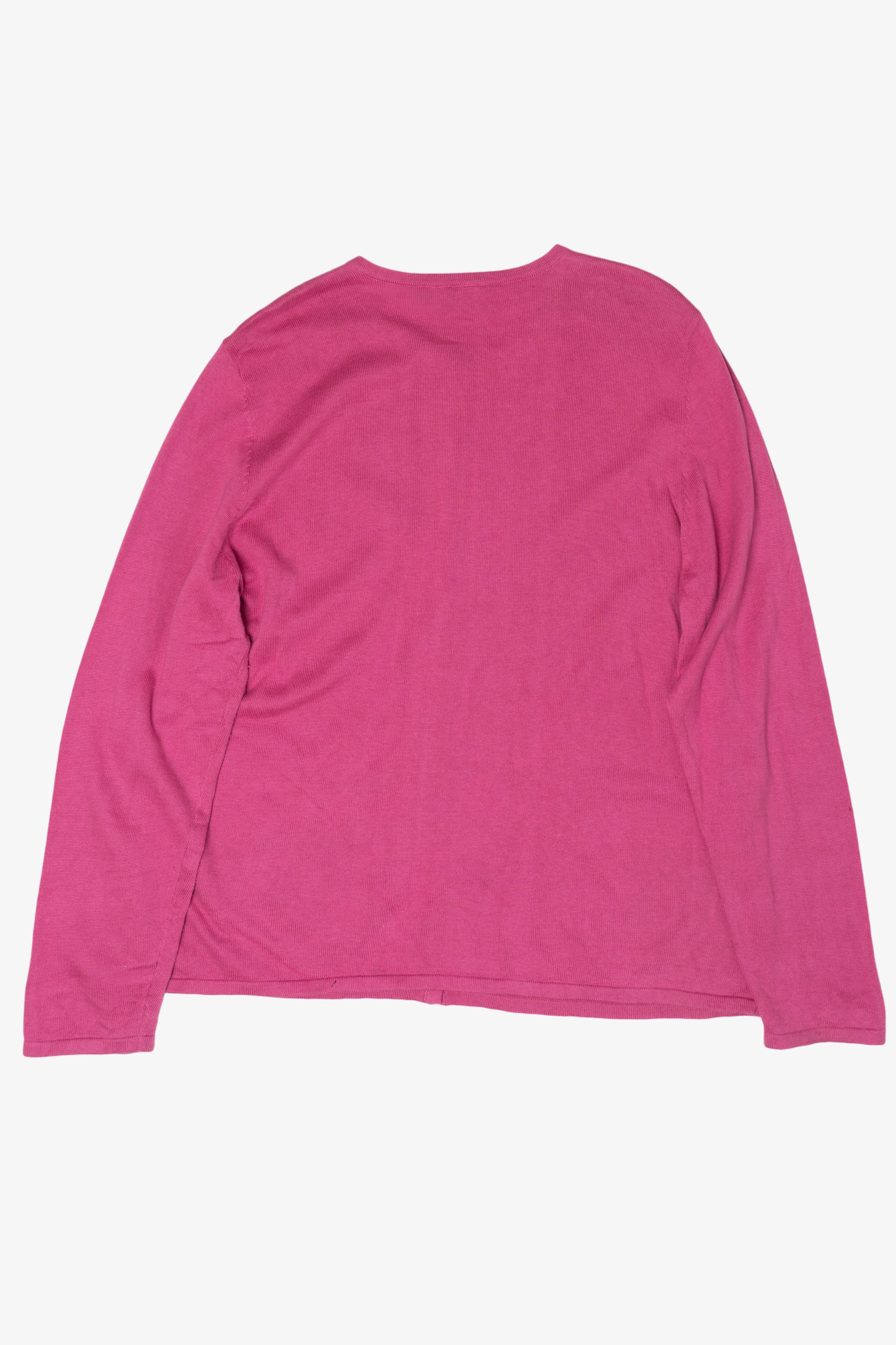 Vintage Pink Y2k Lightweight Ugly Christmas Cardigan (2000s)