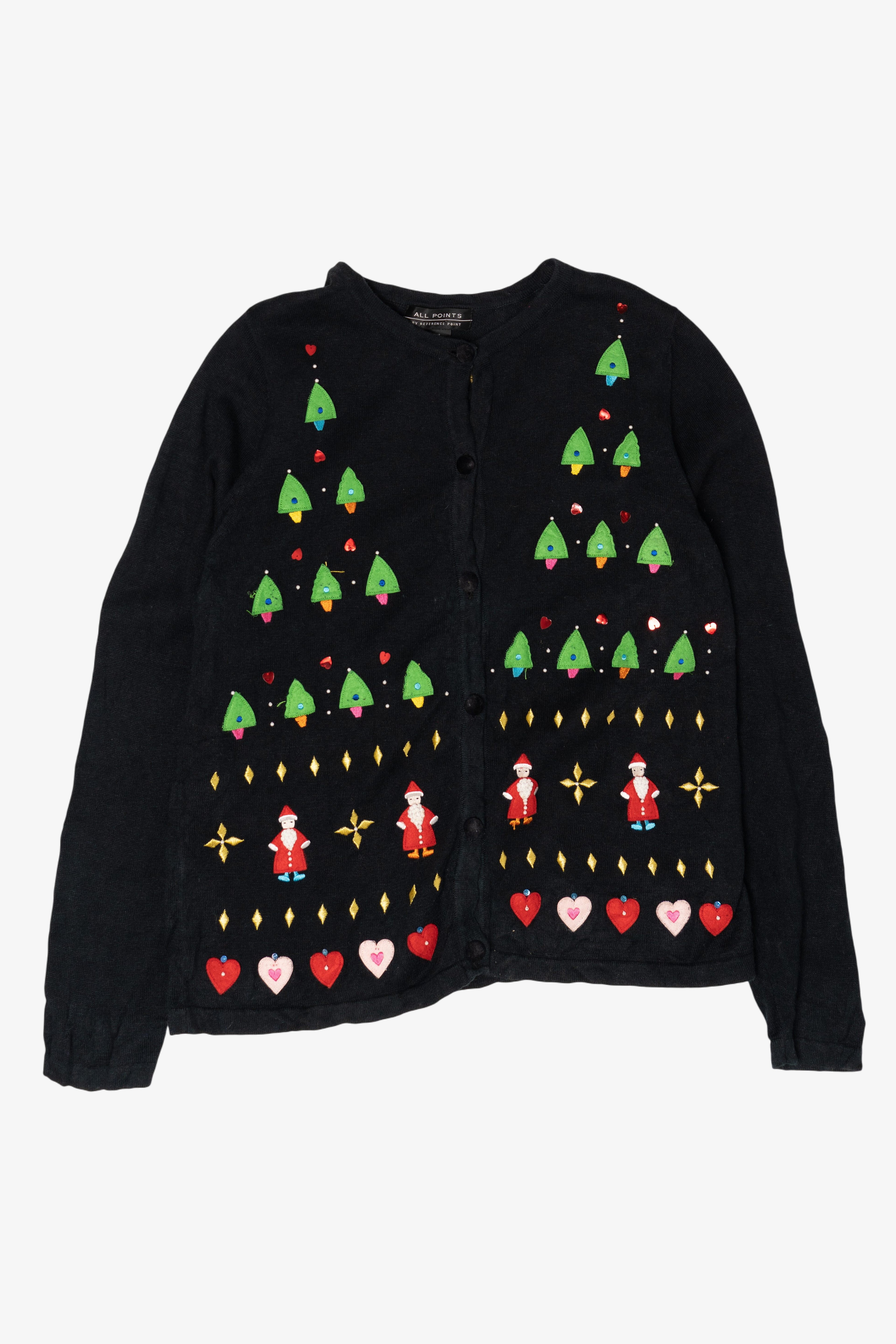 Vintage Y2k Lightweight All Points Ugly Christmas Sweater (2000s)