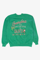 Vintage "Grandma is The Next Best Thing To Santa" Ugly Christmas Sweater (1990s)
