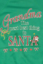 Vintage "Grandma is The Next Best Thing To Santa" Ugly Christmas Sweater (1990s)