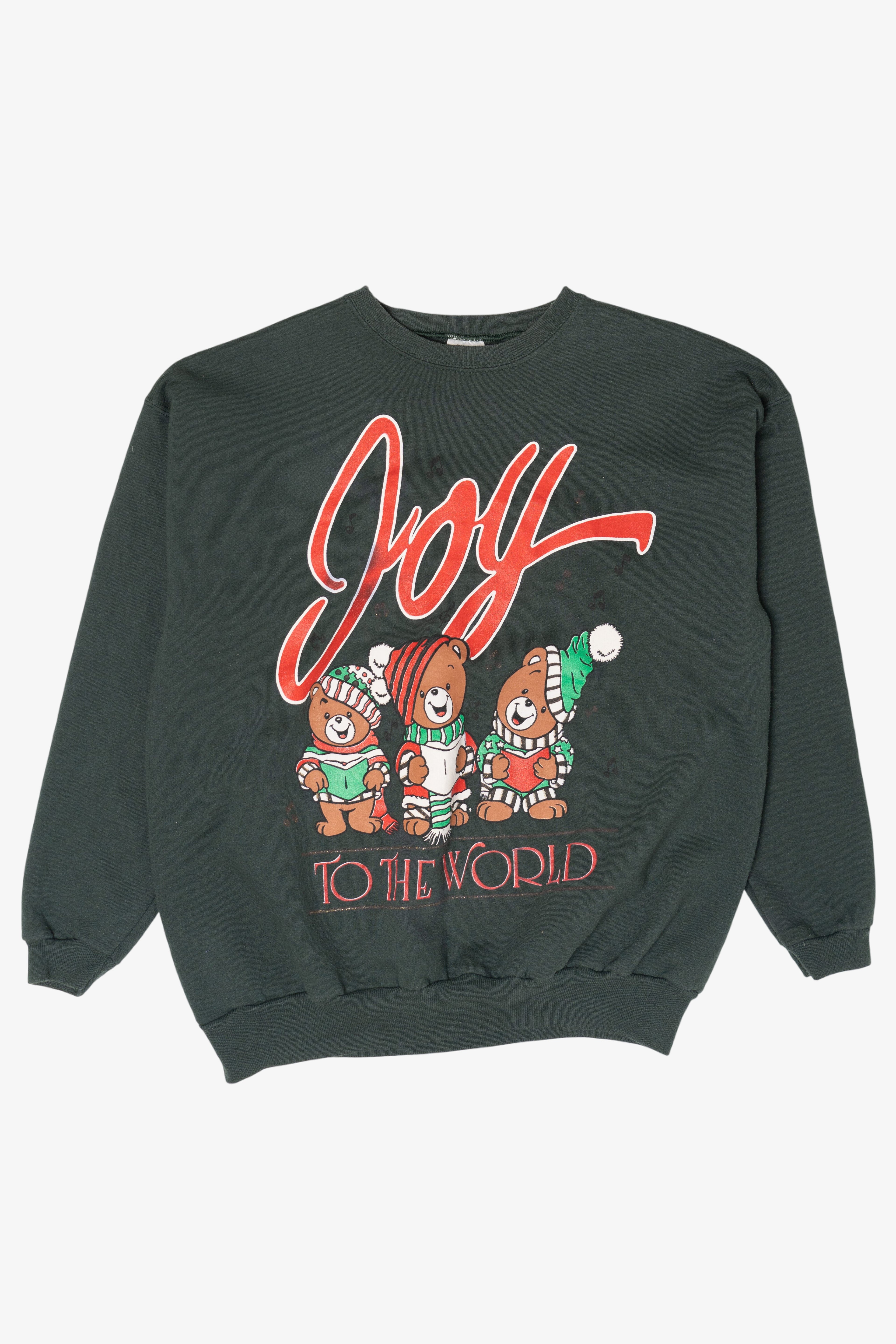 Vintage "Joy To The World" Ugly Christmas Sweater (1990s)