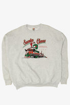 Vintage "Santa Claus Express" Ugly Christmas Sweater (1990s)