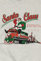 Vintage "Santa Claus Express" Ugly Christmas Sweater (1990s)