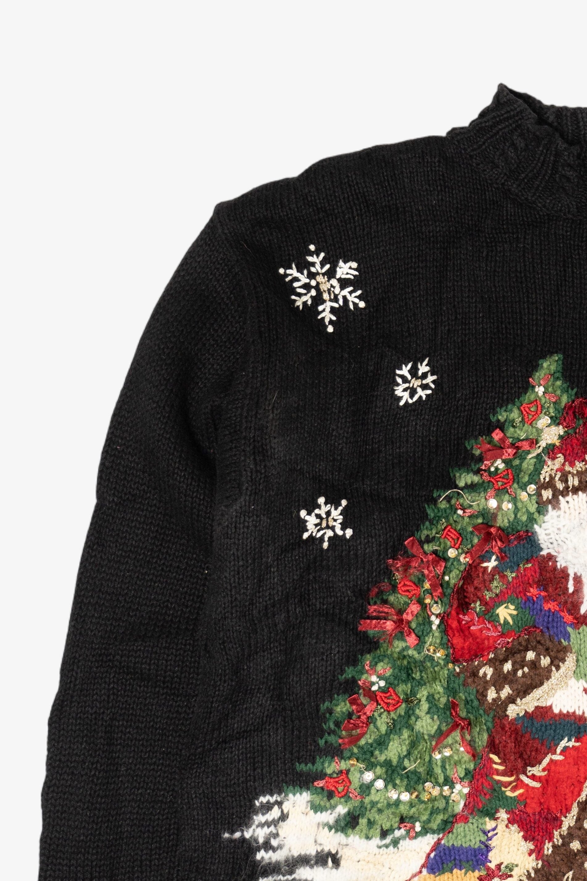 Vintage Tiara Santa Ugly Christmas Pullover (1990s)