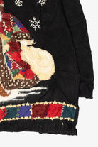 Vintage Tiara Santa Ugly Christmas Pullover (1990s)