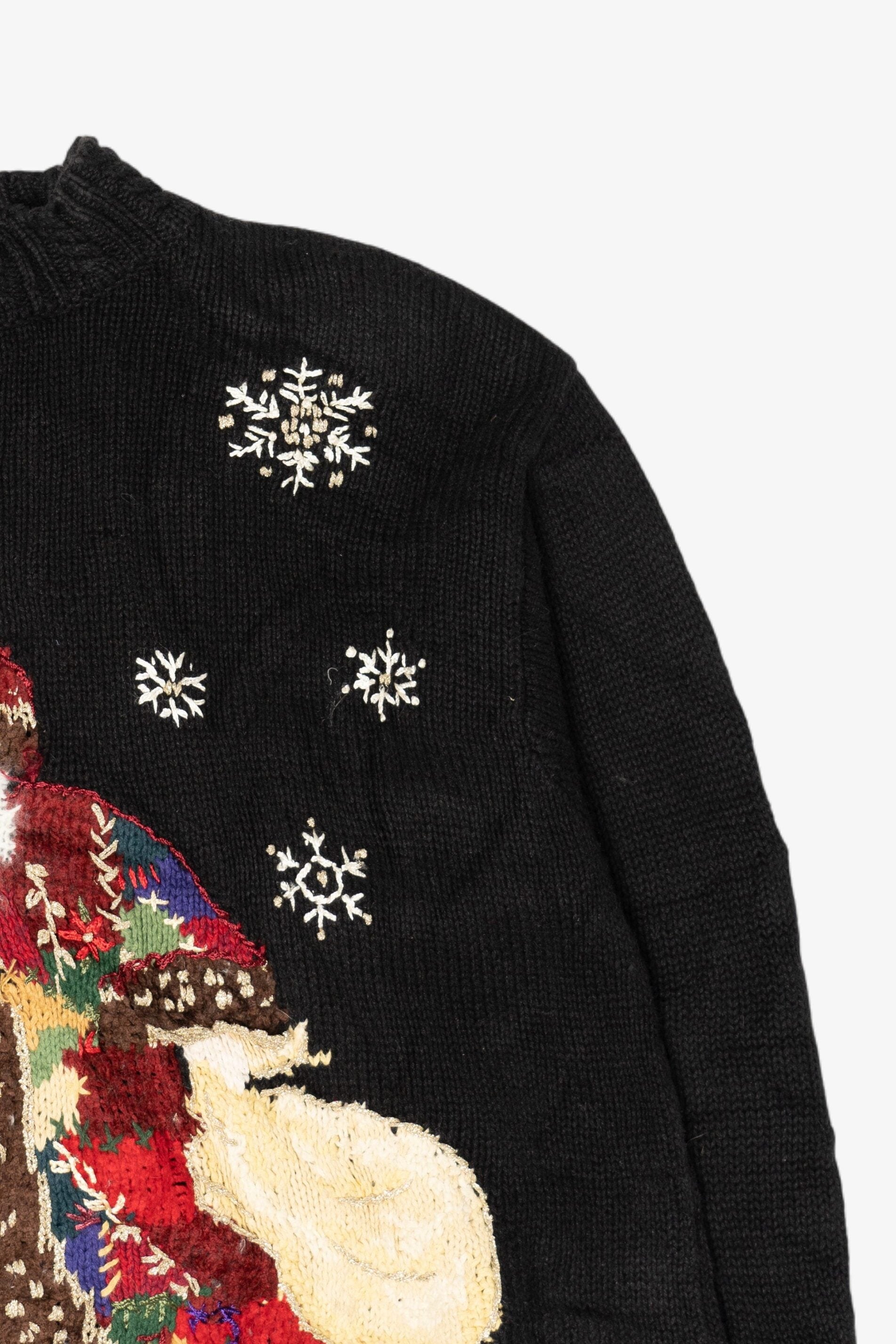 Vintage Tiara Santa Ugly Christmas Pullover (1990s)