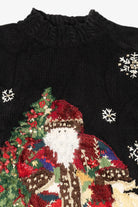 Vintage Tiara Santa Ugly Christmas Pullover (1990s)