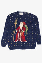 Vintage Marisa Christina Santa Ugly Christmas Sweater (1990s)