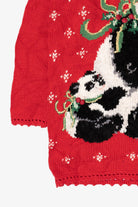 Vintage Panda Bears Ugly Christmas Pullover (1990s)