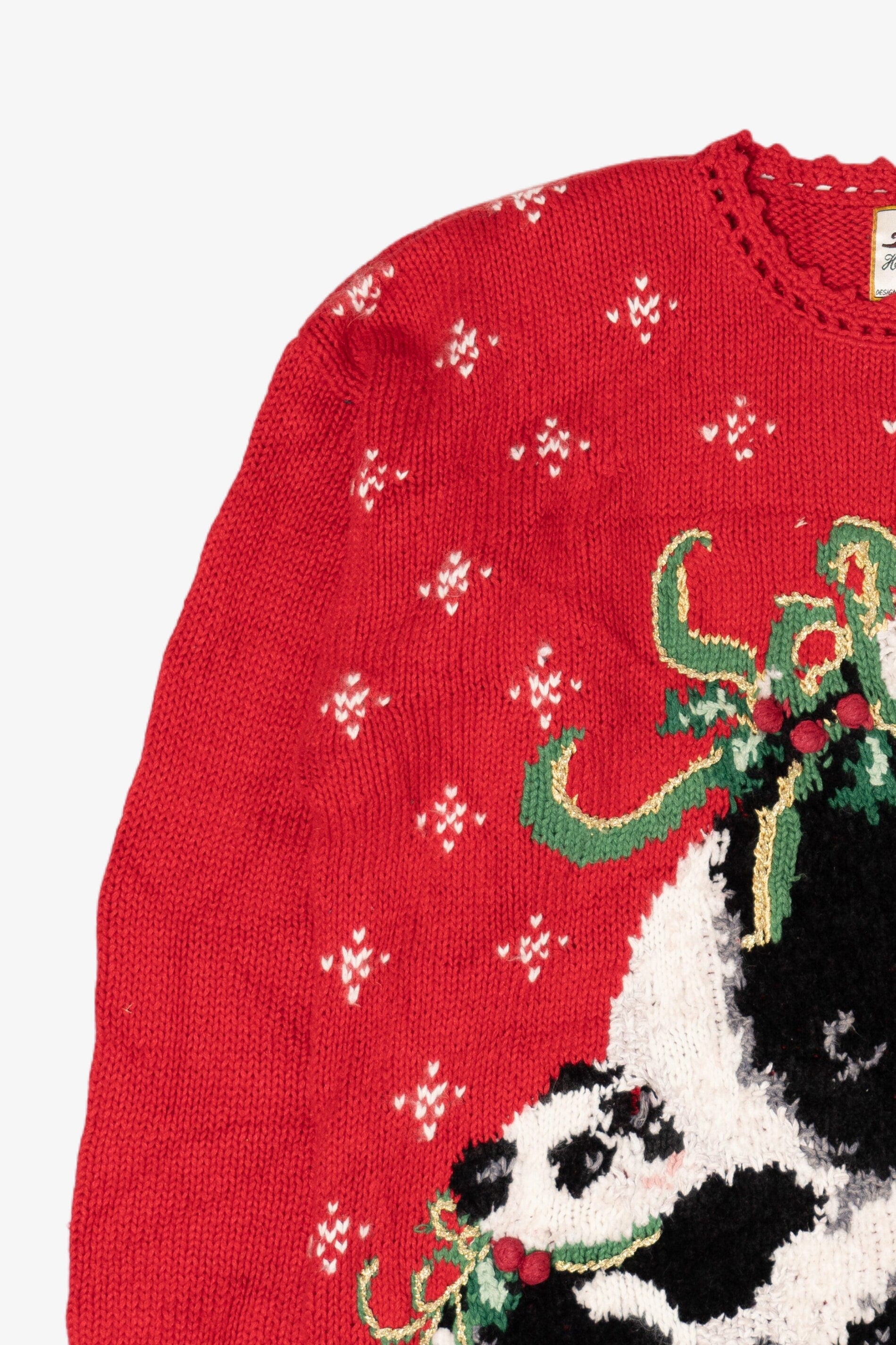 Vintage Panda Bears Ugly Christmas Pullover (1990s)