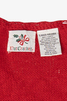 Vintage Nutcracker Stockings Ugly Christmas Sweater (1990s)