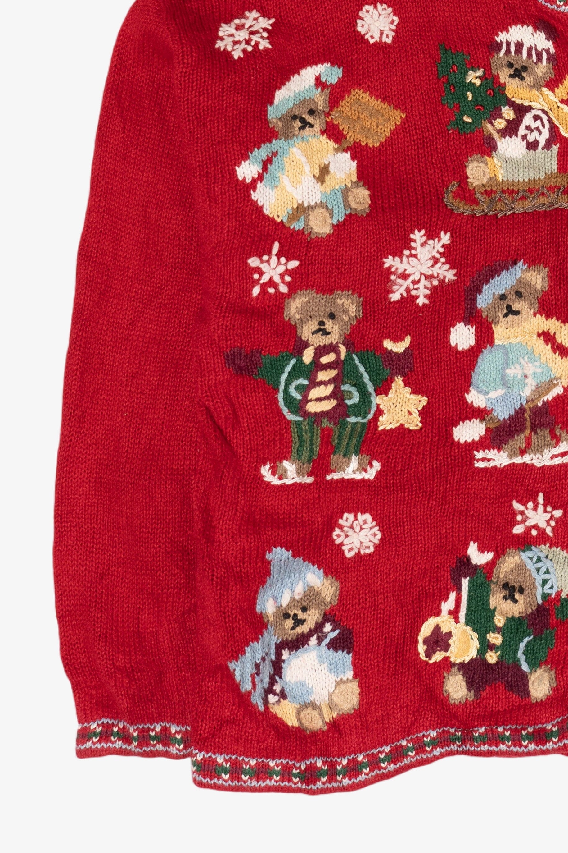 Vintage Tiara Bears Ugly Christmas Sweater (1990s)