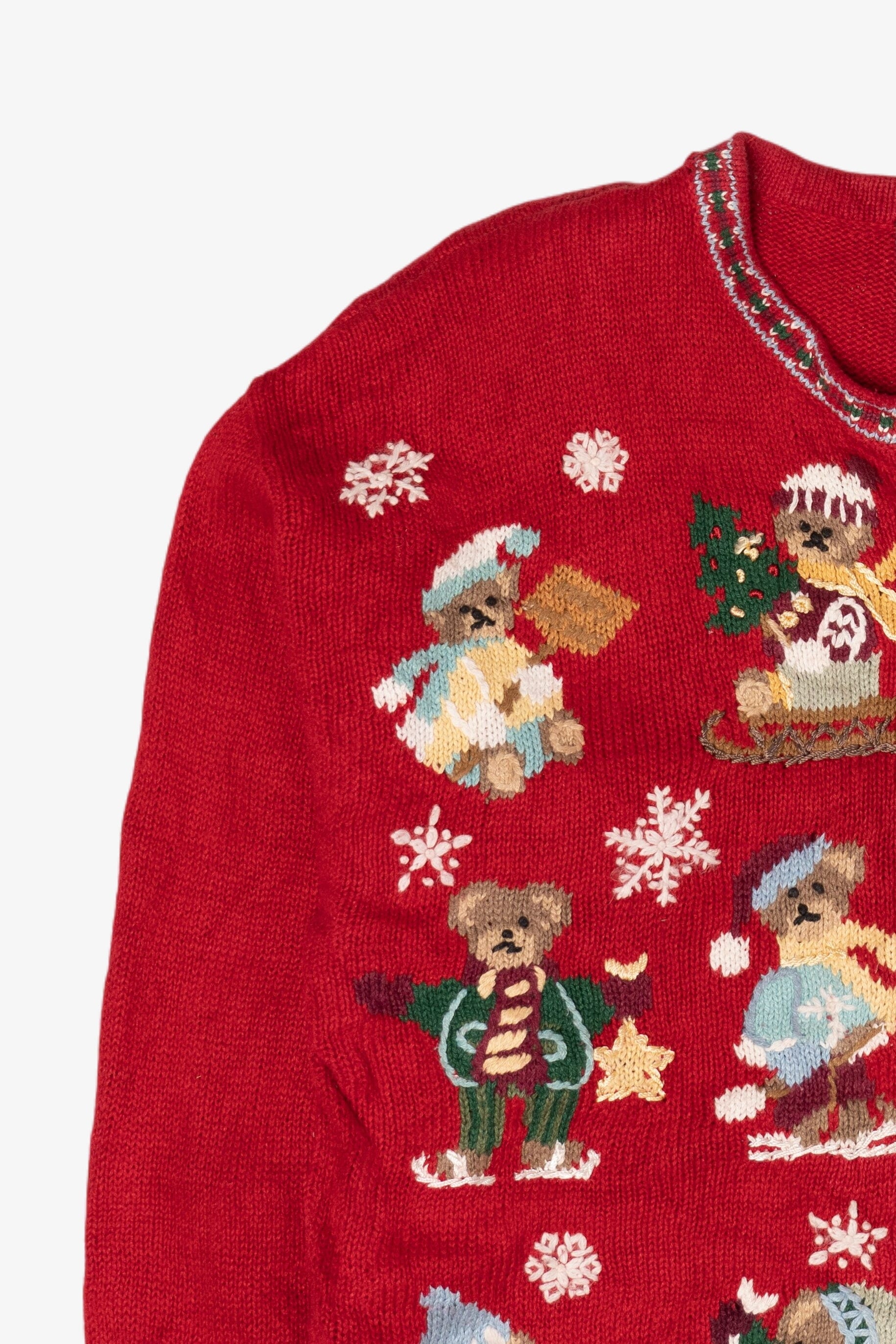 Vintage Tiara Bears Ugly Christmas Sweater (1990s)