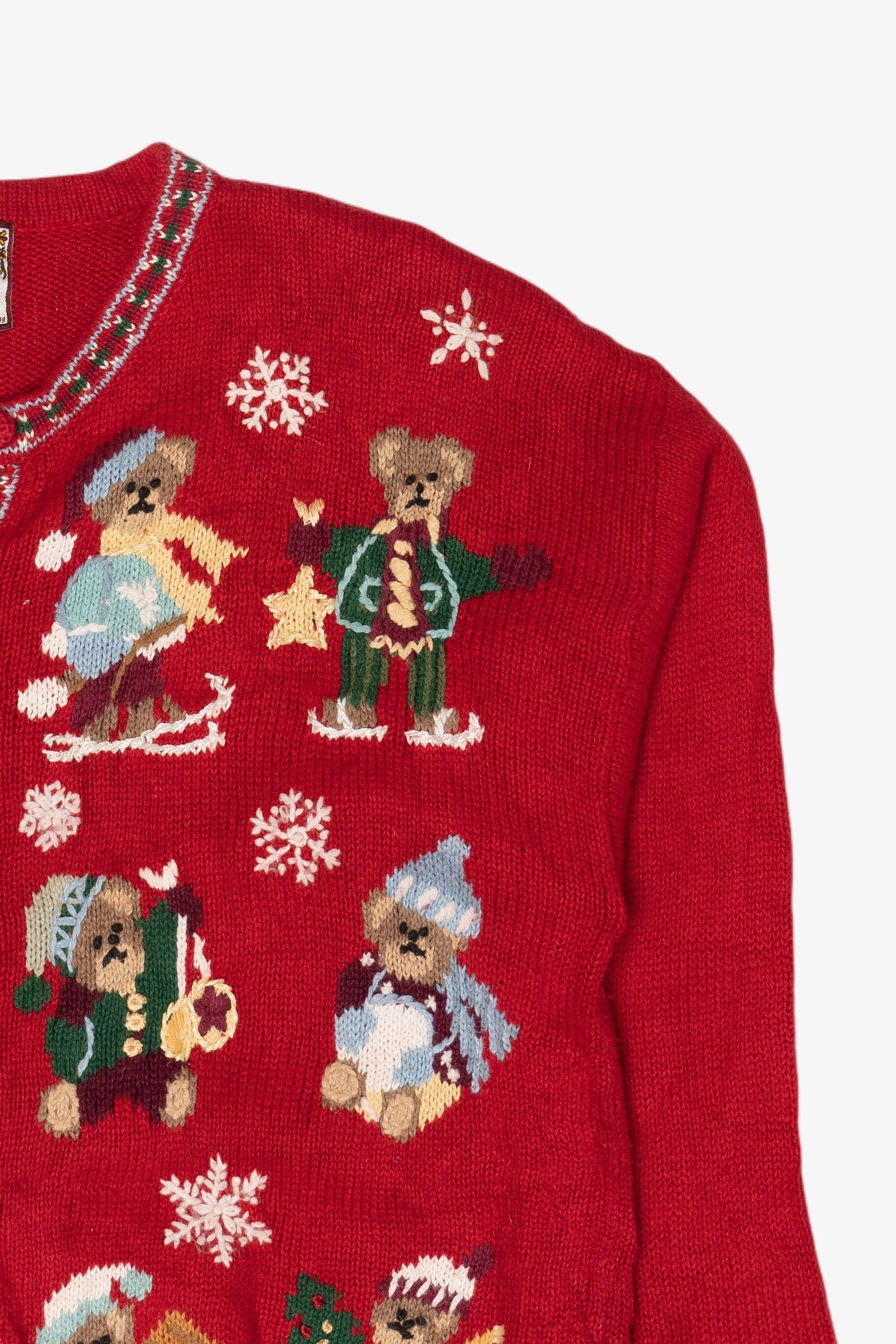 Vintage Tiara Bears Ugly Christmas Sweater (1990s)