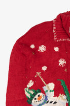 Vintage Snowmen Skiing Ugly Christmas Sweater (1990s)