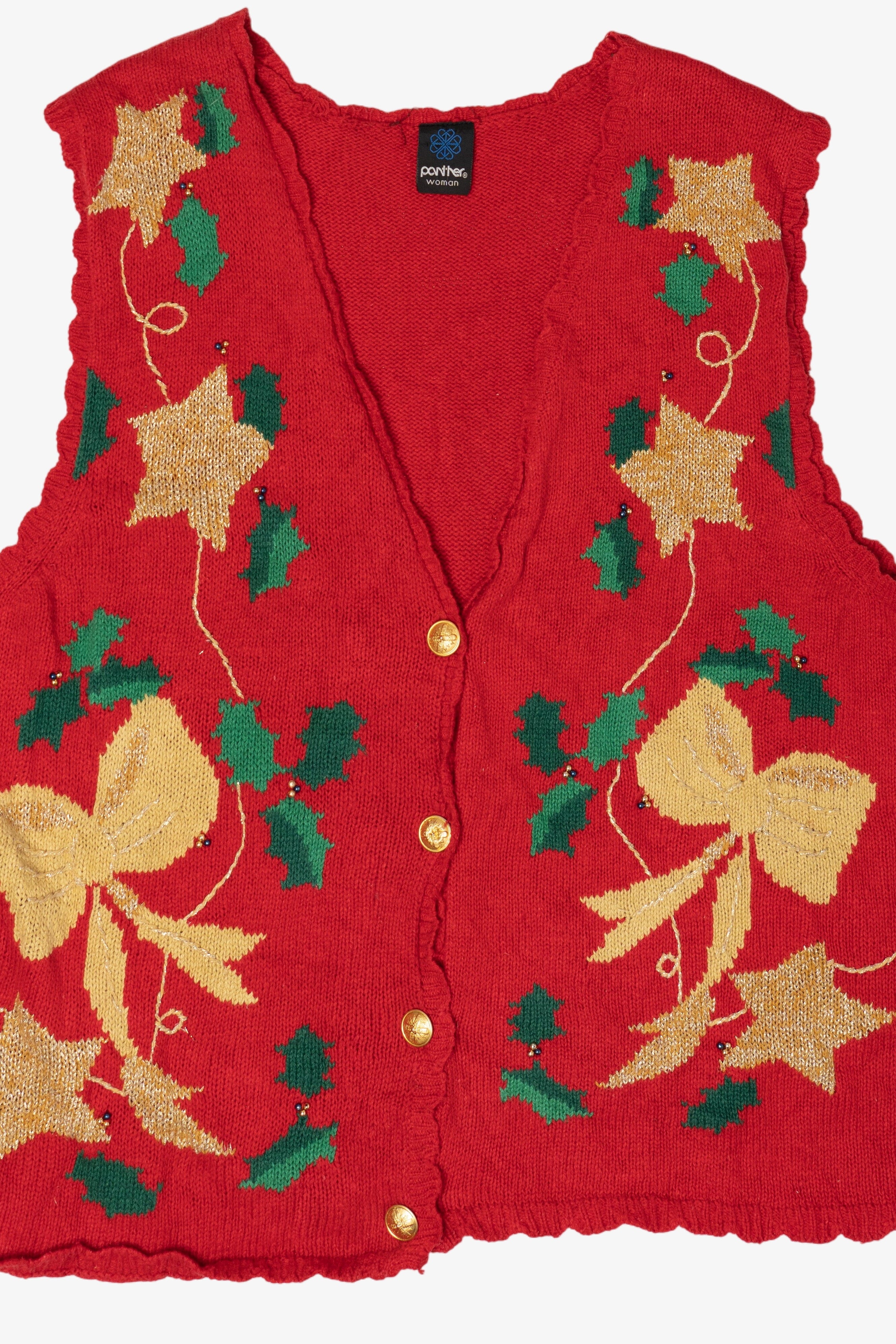 Vintage Panther Ugly Christmas Vest (1990s)
