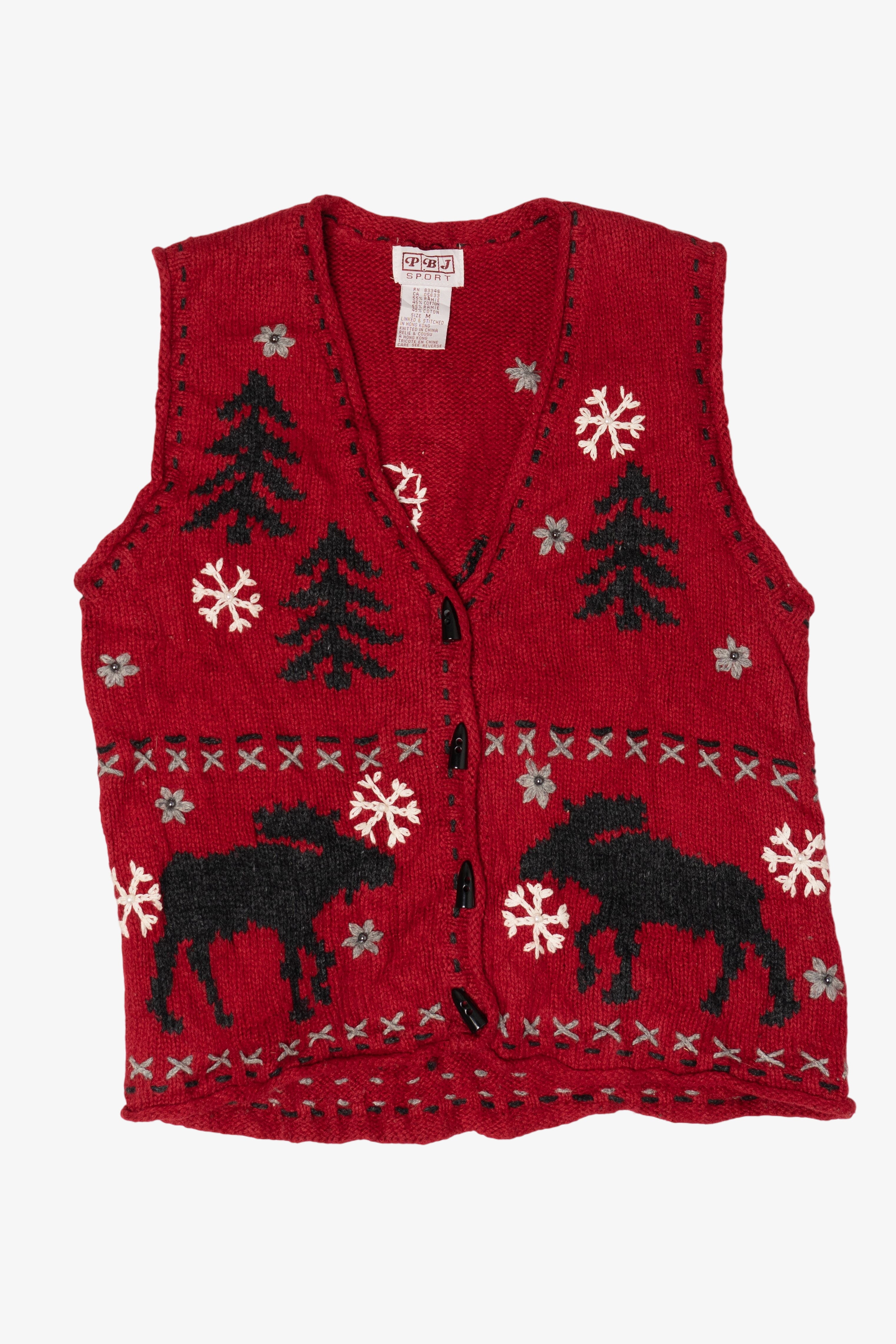 Vintage PBJ Sport Ugly Christmas Vest (2000s)