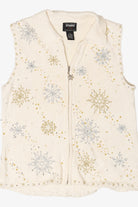 Vintage Studio Joy Snowflakes Ugly Christmas Vest (1990s)
