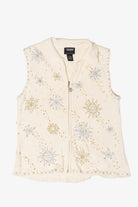 Vintage Studio Joy Snowflakes Ugly Christmas Vest (1990s)