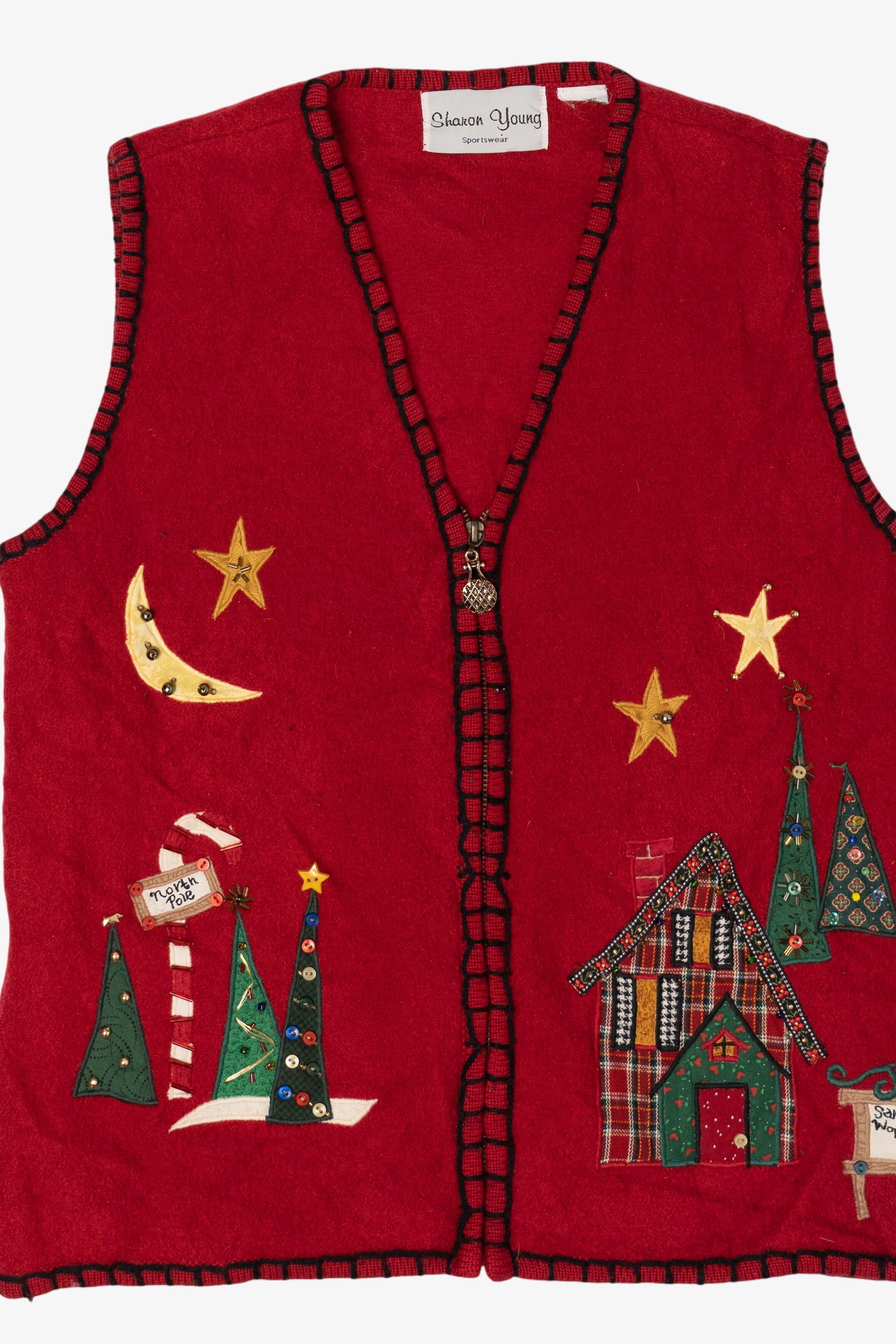 Vintage Sharon Young Ugly Christmas Vest (2000s)