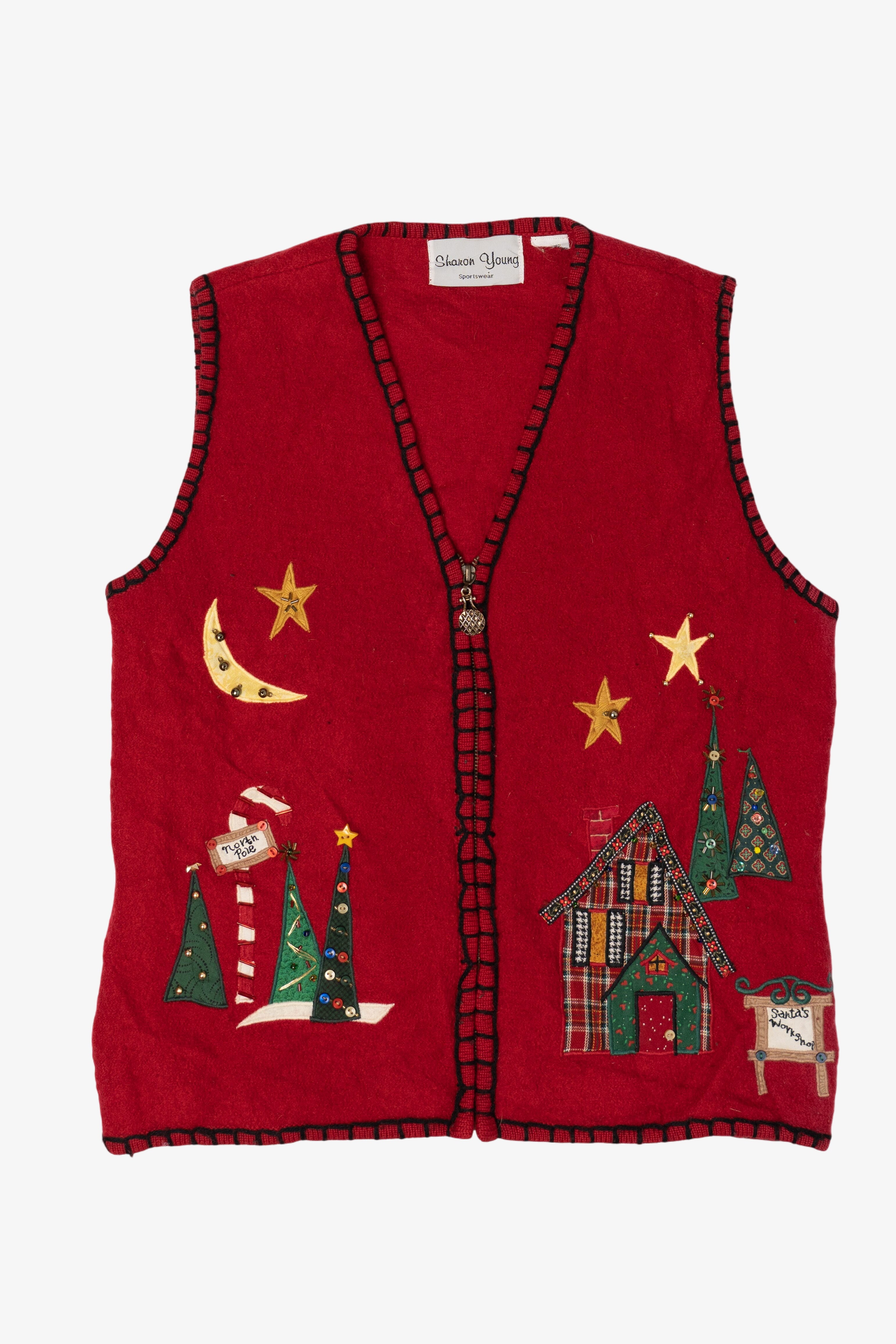 Vintage Sharon Young Ugly Christmas Vest (2000s)