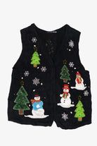 Vintage Snowmen Ugly Christmas Vest (1990s)
