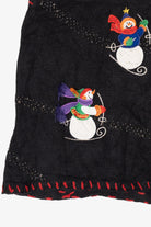 Vintage Snowmen Skiing Ugly Christmas Vest (1990s)