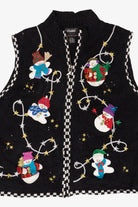 Vintage Studio Joy Snowmen Ugly Christmas Sweater (1990s)