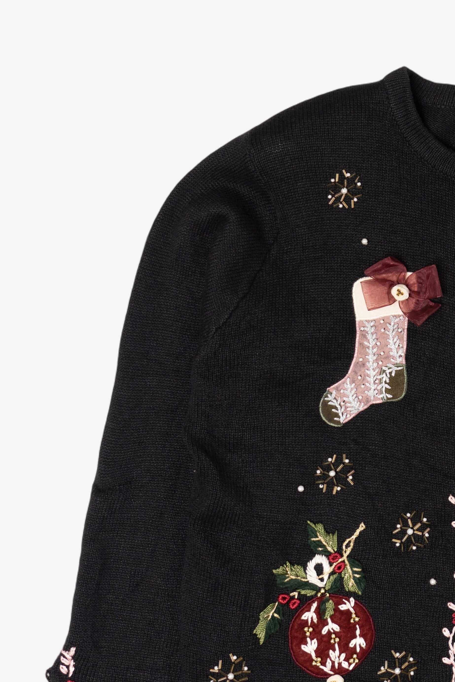 Vintage Victoria Jones Ugly Christmas Cardigan (1990s)