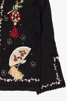 Vintage Victoria Jones Ugly Christmas Cardigan (1990s)
