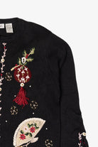 Vintage Victoria Jones Ugly Christmas Cardigan (1990s)