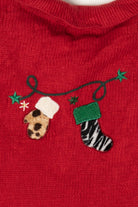 Vintage Designer Studio Originals Stockings Ugly Christmas Cardigan (2000s)