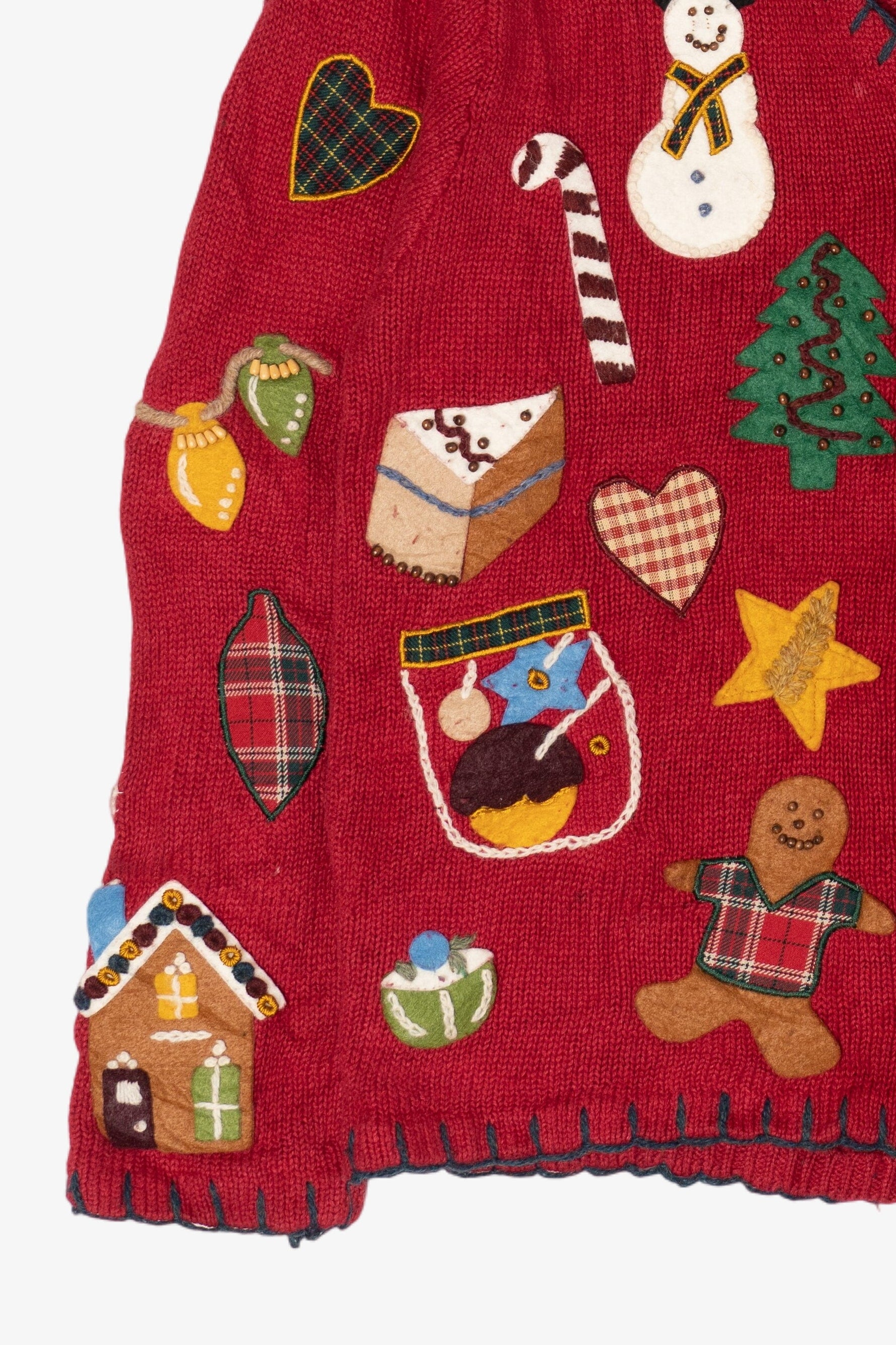 Vintage Susan Bristol Ugly Christmas Cardigan (1990s)