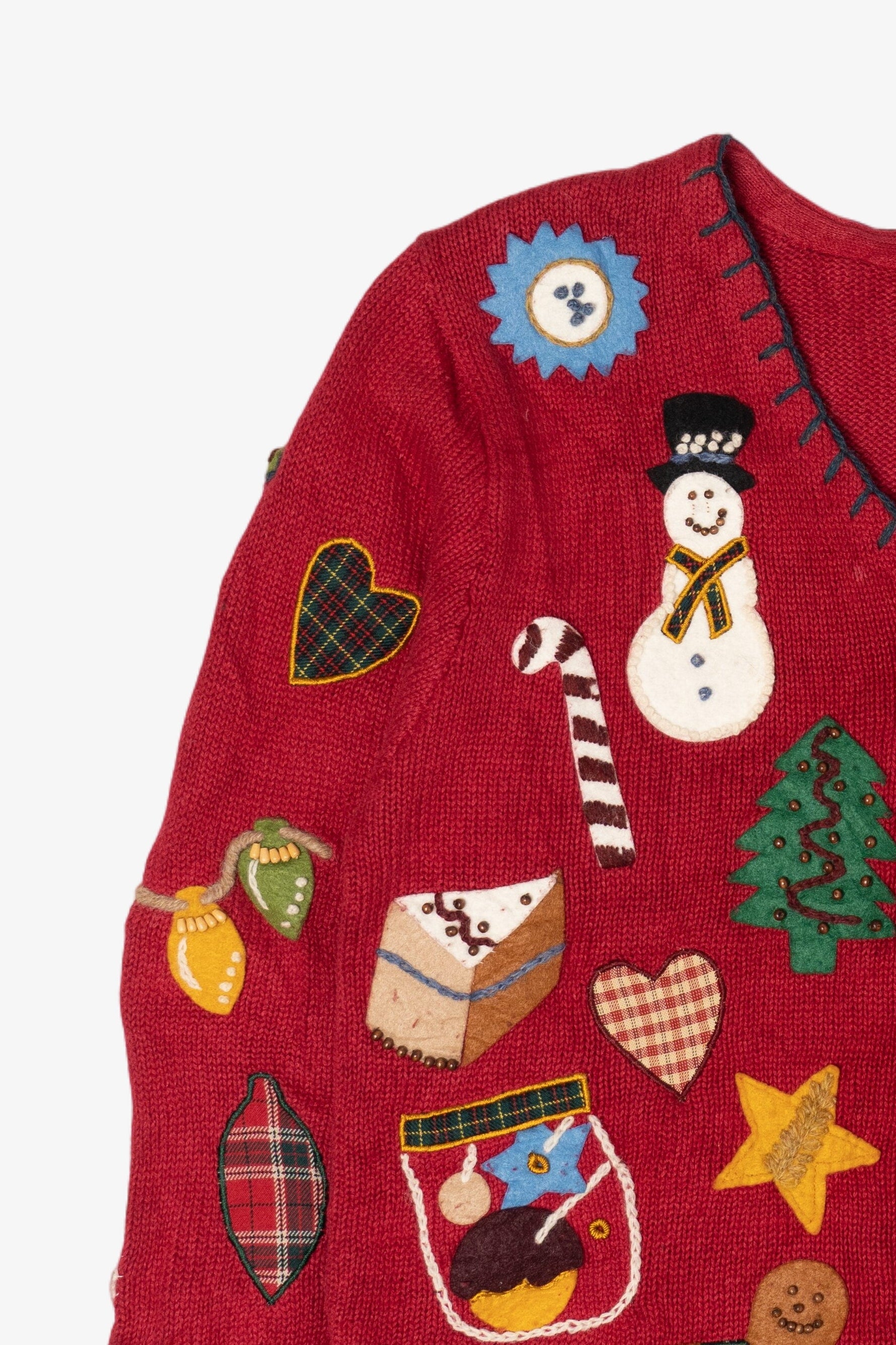 Vintage Susan Bristol Ugly Christmas Cardigan (1990s)