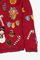 Vintage Susan Bristol Ugly Christmas Cardigan (1990s)
