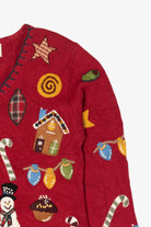 Vintage Susan Bristol Ugly Christmas Cardigan (1990s)