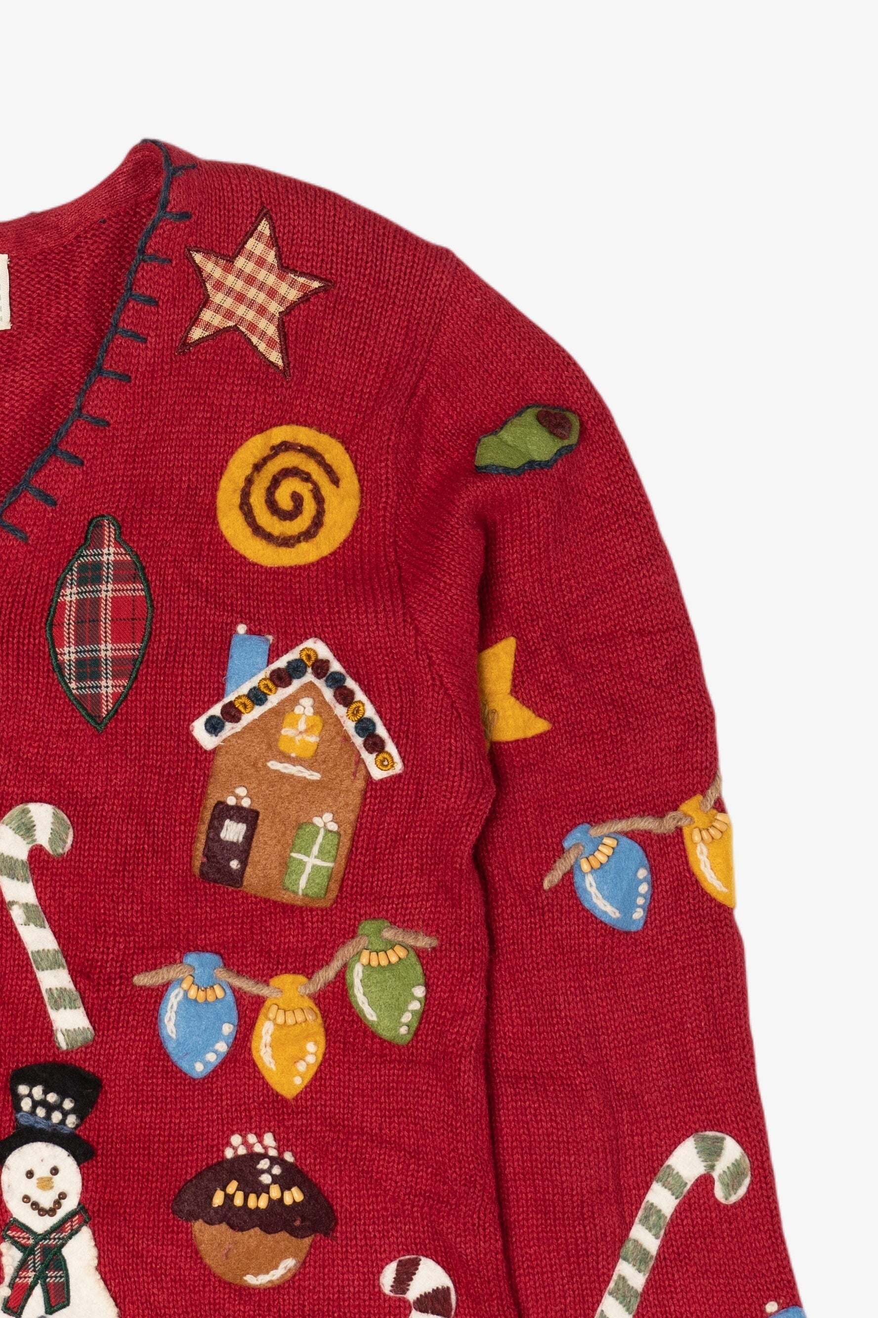 Vintage Susan Bristol Ugly Christmas Cardigan (1990s)