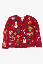 Vintage Susan Bristol Ugly Christmas Cardigan (1990s)