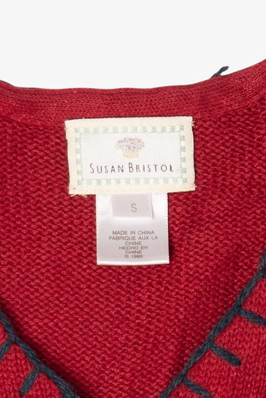 Vintage Susan Bristol Ugly Christmas Cardigan (1990s)