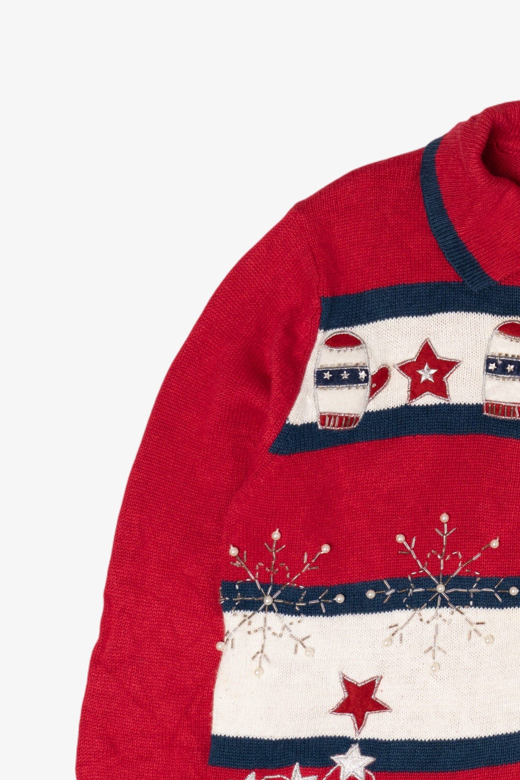 Vintage Sarah Bentley Snowmen Ugly Christmas Cardigan (1990s)